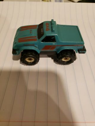 Vintage Schaper Stompers Rampage 4x4 Blue/green Pickup Truck Toy