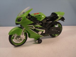 Kawasaki Ninja Zx - 10r Toy State Road Rippers Wheelie Bike 1:8 Motorcycle Sound