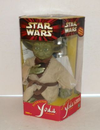 Star Wars Interactive Yoda Tiger Electronics Moving Eyes Ears Mouth