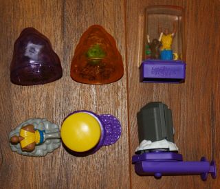 1996 Taco Bell Kids Meal Toys Complete Set4 Kazaam Games/toys,  Nacho & Dog Game