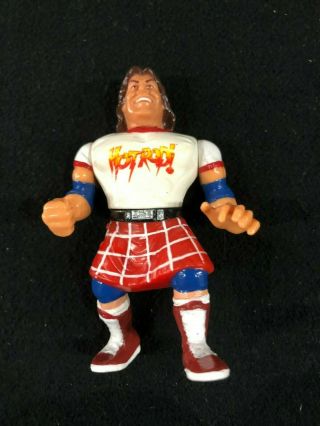 Hasbro Wwf Custom Rowdy Roddy Piper Hot Rod With Kilt Action Figure Loose