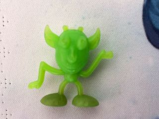 1968 Kelloggs Space Monster Cereal Toy Crater Critters Kindly In Lime Green