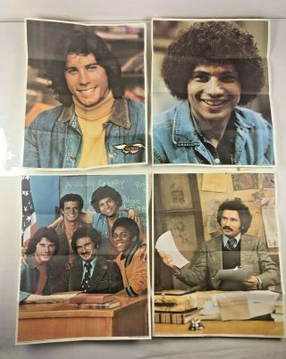 4 Vintage Welcome Back Kotter Sweathogs Posters Honeycombs Cereal Premium 1976