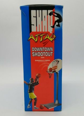 1993 Kenner Shaq Attaq Attack Downtown Shootout Shaquille O ' neal Game NIB 3