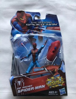 The Spiderman Movie 3.  75 Inch Action Figure Zip Rocket,  Zipline Blaster
