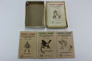 Dungeons & Dragons White Box Set 1974 5th Print - Hobbits & Ents Rare