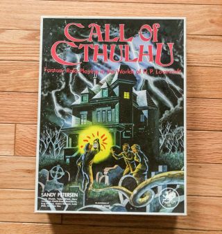 Call Of Cthulhu - 1st Edition / Print Rpg Box (chaosium) 1981,  Keeper 