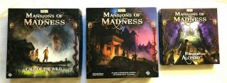 Mansions Of Madness 1st Ed,  Forbidden Alchemy & Call Of The Wild Expansions
