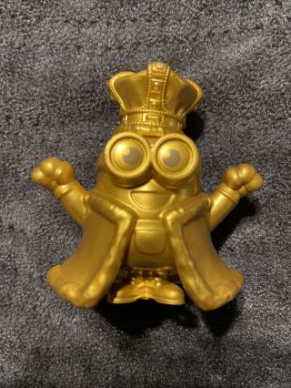 Very Rare Mcdonalds Happy Meal Toy 2019 Minions The Rise Of Gru 7 Gold King Bob