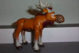 Brother Bear Moose Rutt Mcdonalds Toy 2003 Bobblehead & Spring Legs 4 Inch