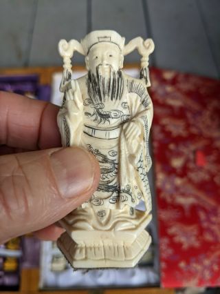 vintage chinese chess set which has sat in a display case for decades 2