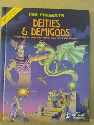 Tsr Ad&d Deities And Demigods 1st Edition 2nd Print 1980