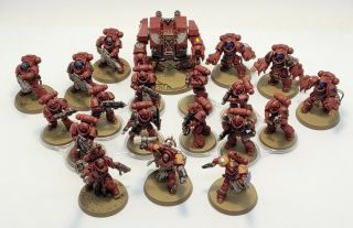 Painted Blood Angels 40k - Red Space Marines