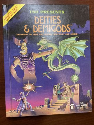 Vintage And Rare 1980 1st Edition Ad&d,  Deities & Demigods,  Tsr 144 Pages Cthulhu