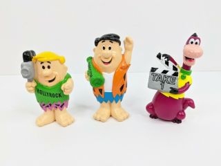 Flintstones 1992 Pebbles Cereal Set Of 3 Fred Director Dino Barney Hollyrock