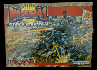 Vintage 1987 Warhammer 40k Imperial Space Marines Box Set Rtb01 Rogue Trader