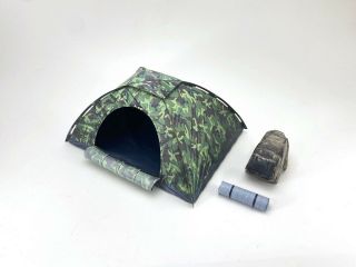 Pepatama M - 008 1/12 Tent Backpack Camping Mat Set Fit 6  Figure Accessories Toy