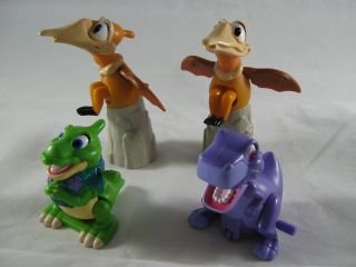 4 Burger King Kids Club Toy 97 The Land Before Time Wind Up Chomper Petri Ducky