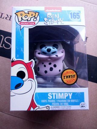 Funko Pop Stimpy 165 Limited Edition Chase Ren & Stimpy Vaulted Rare