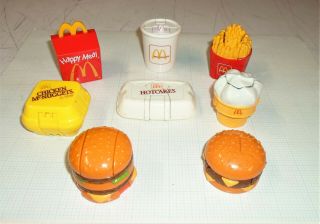 1990 Mcdonald’s Happy Meal Transforming Food Toys Complete Set
