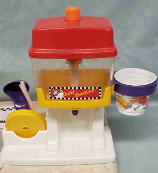 McDonalds Happy Meal Magic - Drink Fountain,  Accessories &Instruct,  1993 Mattel 2