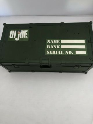 Gi Joe (1997) Hasbro Military Army Foot - Locker Storage Toy Chest W/tray