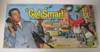 Vintage 1965 Get Smart Don Adams Time Bomb Board Game By Ideal Complete
