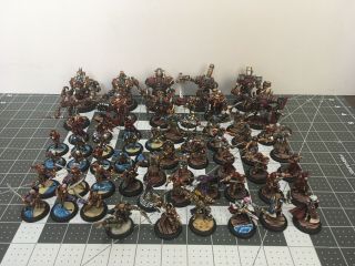 Pro Painted Warmachine Mercenary Army Pirate Themed.  Custom Bases.  No Cards