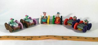 Mcdonalds 1991 Tiny Toons Adventures Flip Cars 6 Complete Happy Meal Toys