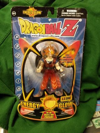 2002 Irwin Toys Dragon Ball Z Energy Glow S.  S.  Goku W/halo Dbz Moc Dragonball Z