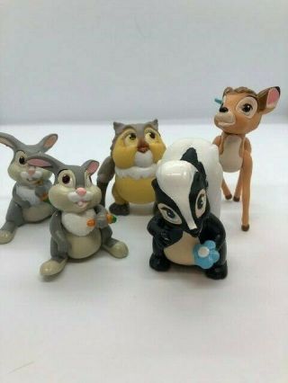 Disney Happy Meal Bambi Poseable Complete Set Of 4 Plus Under 3yo Thumper
