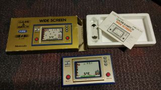 Game And Watch Fire (fr - 27) Classic Nintendo Handheld Complete And
