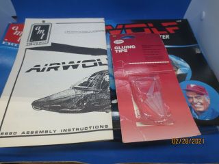 AMT Ertl Airwolf Helicopter 1.  48 Model Kit 1984 3