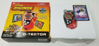 2002 Bandai Digimon Digivice D - Scanner D - Tector Red Black English