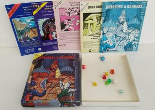 Vintage 1979 Dungeons & Dragons 1001 Basic Set Tsr Iob,  Aa