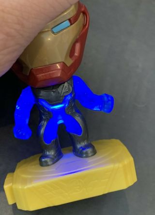 2019 McDonald ' s Happy Meal Toy Avengers Endgame Light Iron Man Vision Wasp Hulk 3