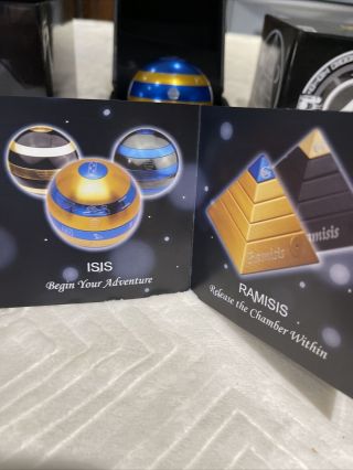ISIS ADVENTURE PUZZLE LIMITED EDITION Gold & BLUE SPHERE ORB SONIC GAMES 3