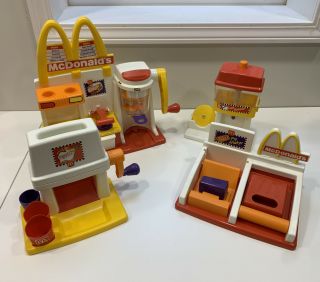 Vtg Mcdonalds Happy Meal Magic Snack Maker Fast Food Play Hamburger French Fry,