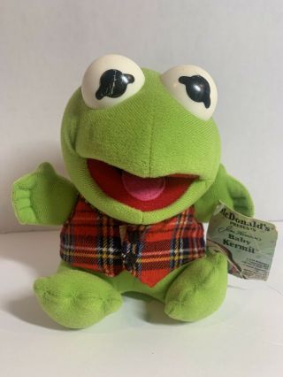 Vintage 1987 Baby Kermit Plush Mcdonald 