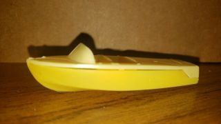 Century Arabian Toy Boat Plastic Yellow Vintage 1950 
