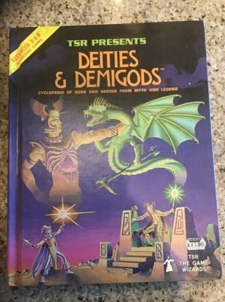 Tsr Ad&d 1st Ed Deities & Demigods - 2nd W/cthulhu & Melnibonean Mythoi 144p.