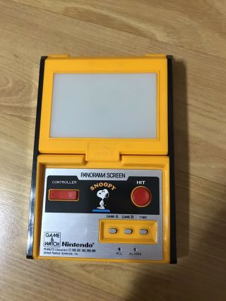Nintendo Game And Watch Snoopy Panorama Screen.  Tested/works