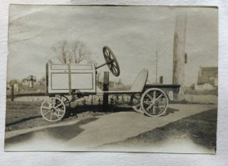 Photos Of Antique Wood Push Mobile,  Hand Bilt Go - Cart Coster 1911 - 1912