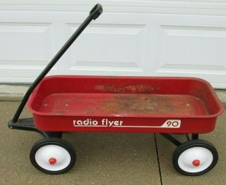 Vintage Radio Red Flyer Wagon 90