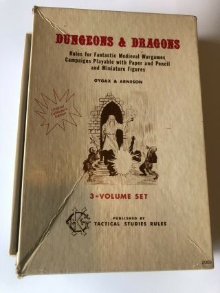 Dungeons And Dragons 7th Print White Box D&d Oce