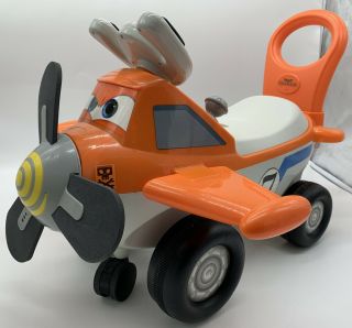 Kiddieland Disney Planes Fire Rescue Dusty Ride On Scooter Activity Toy