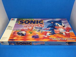 Vtg Sonic The Hedgehog Milton Bradley Board Game Rare Sega Genesis 1992 2 3