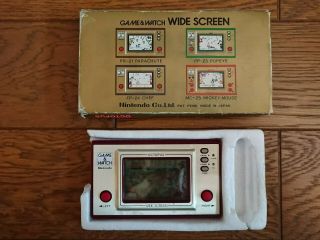 Nintendo Game And & Watch Octopus W/ Rare Box 1981 Japan