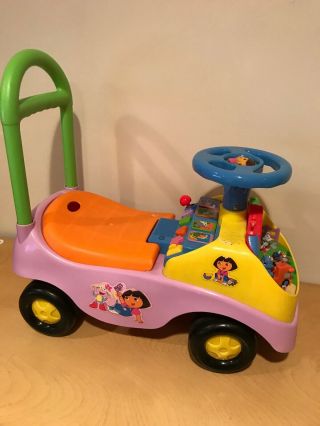 Kiddieland Girls Dora My First Frozen Toddler Activity Ride - On Push Car