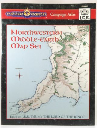 Northwestern Middle - Earth Map Set Vg,  Iron Crown Enterprises